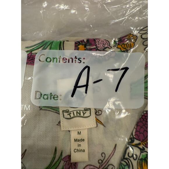 Tiny by Anthropologie Blouse Top Womens Medium Multicolor Floral Patchwork Boho - Picture 10 of 10